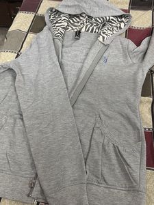 Grey Zip-Up Hoodie