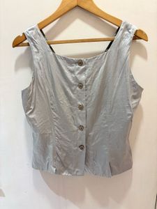 Square Neck Vintage Grey  Tank Top