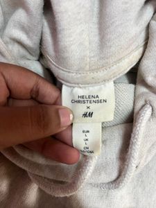 H&amp;M Floral Pullover Hoodie Size L