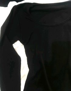 Green And Black Long Sleeve Bodysuit Combo