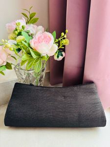 Embroidered Peacock Clutch