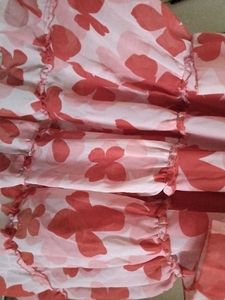 Red Gloral Midi