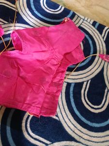 New pink organza blouse