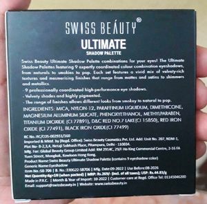 Swiss Beauty Ultimate 9 Pigmented Colors Eyeshadow