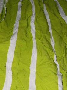 Green &amp; White Striped Dress