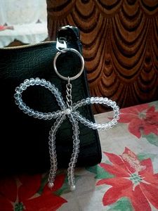Crystal Bow Keychain