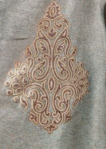 Beige blend Jacket With Coper Kurta