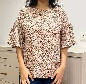 Beautiful Casual Printed Top – Size L | 109°F