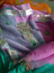Lavender Saree