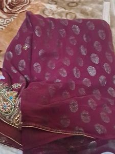 Dual Tone Party Saree with blouse(36)
