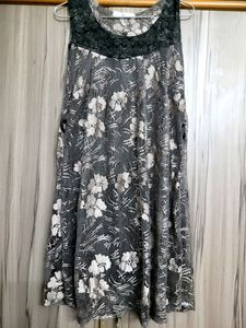 Black-Silver Party Top