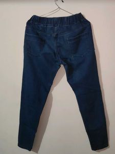 Blue Denim Pull-On Jeans