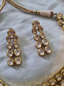 Kundan Necklace And Earrings Set
