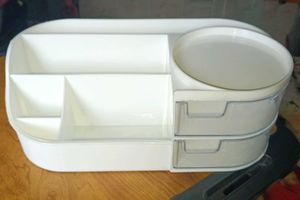 White Cosmetic Storage Organizer