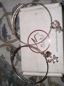 Rose Gold Charm Bangle