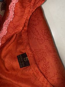 Orange 3 peice Kurta Set