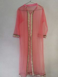 Pink Kurta Set with Shrug 💗