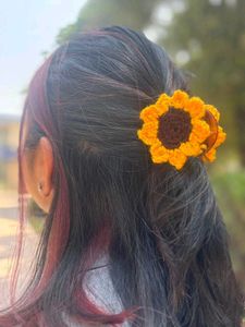 Hand Crocheted Claw Clip