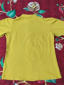 WOMEN&#39;S REGULAR FIT ROUND NECK HAND-PAINTED TOP
