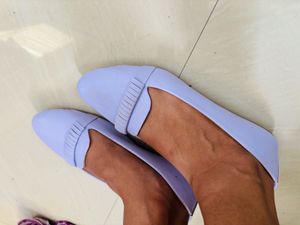 Lavender Colour Flat And Belly