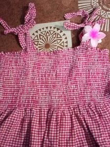 Gingham Ruffled Bow Top