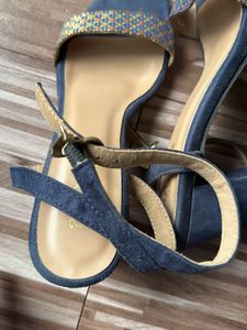 Anouk Blue Heeled Sandals