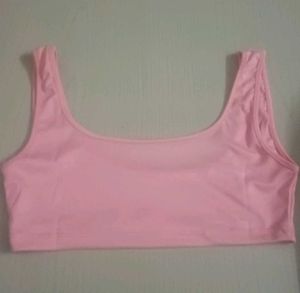 Peach Cutout Sports Bra With 50% Offer