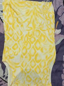 Yellow Printed Top
