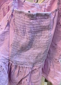 Cute Lavender Eyelet Top