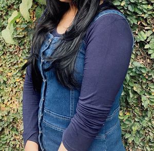 Denim Pinafore Dress