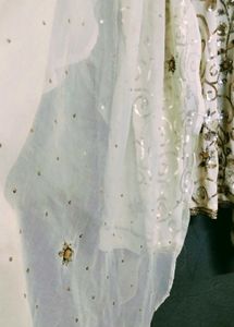 Elegant Embroidered Cream Salwar Kameez