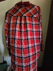 Red Plaid Flannel Shirt