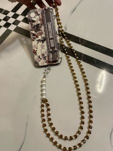 Crystal Beaded Sling With Phone Lanyard Patch