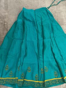 Teal Ethnic Skirt