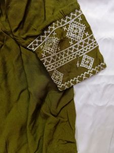 Indo Western Green Top