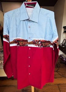 vintage Gabbana By Akhbar pearl snap shirt