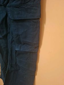 SixPockets Jet Black Cargo Pant