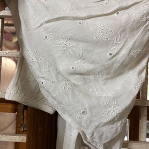 White Zudio A Line Short Kurthi