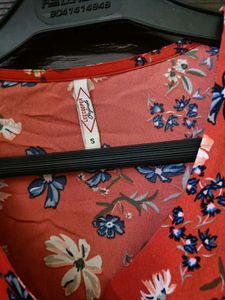 Lee Cooper Red Printed Top