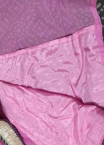 gota work pink georgette suit
