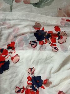 Floral Print Midi Shirt Dress