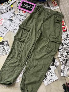 Bershka Olive Green Cargo Pants