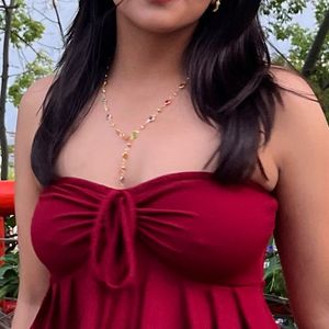 Colorful Crystal Bead Necklace