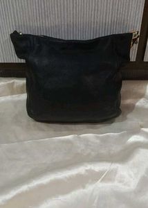 Black Leather Shoulder Bag