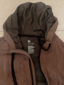 Brown Active Hoodie Jacket