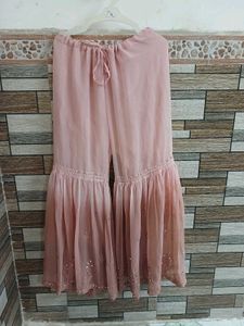 ombre mirror work Chikankari sharara