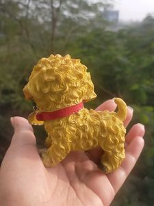 Cute Puppy Welcome Statue