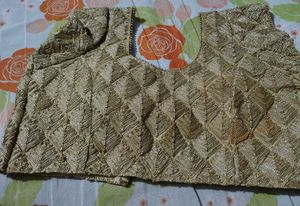 golden Embroidered Blouse
