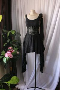 Vintage Black Dress Without Waist Belt