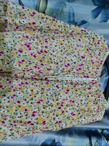 Floral Print Wide Leg Pants